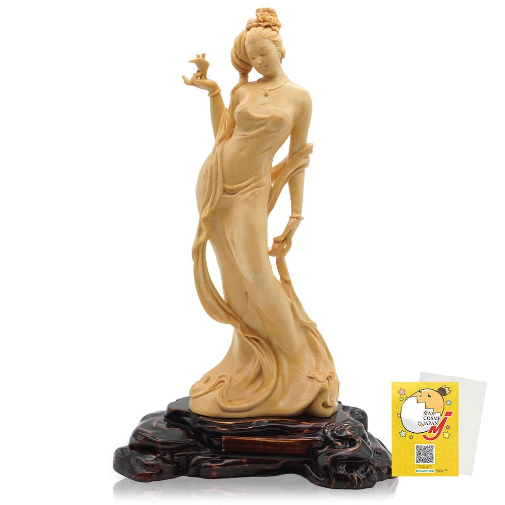 Amazon.co.jp: マックスコスメジャパン 女性像 木彫り 置物 楊貴妃 酔