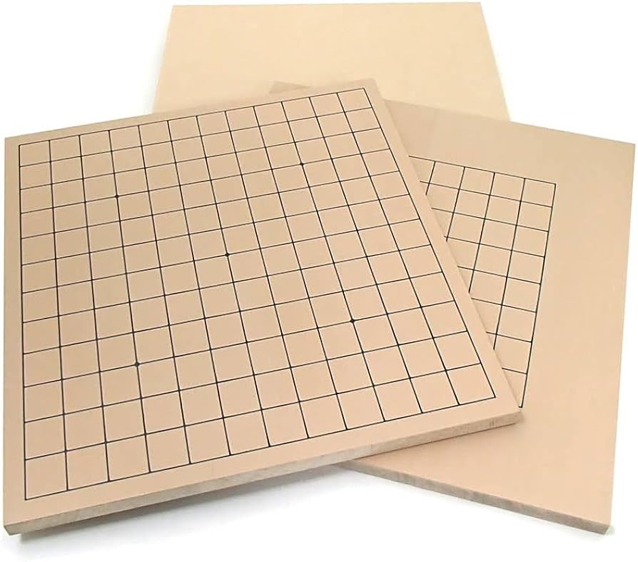 Amazon | 入門用囲碁盤セット 新桂9・13路碁盤とP厚型碁石（約7mm）と