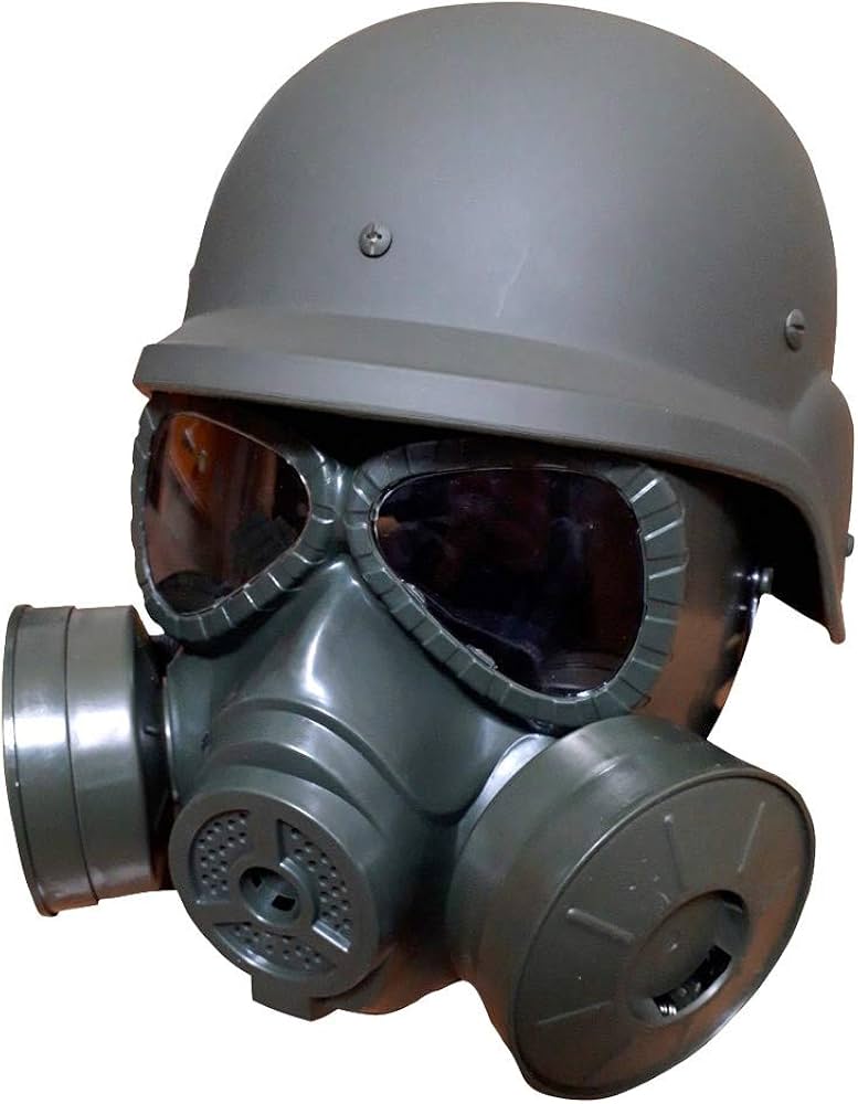 Amazon | KASAO サバゲー ヘルメット ガスマスク セット swat m88
