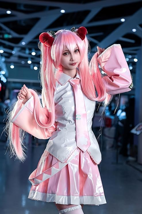 Amazon.co.jp: 豪華版 vocaloid（ボーカロイド）MIKUコスプレ 桜初音