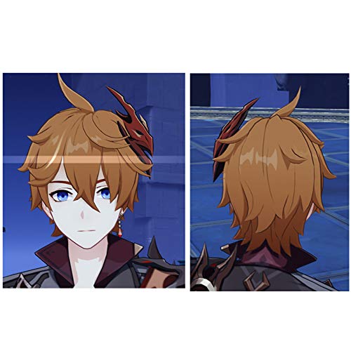 Amazon.co.jp: 即納原神(Genshin)タルタリヤ 耐熱コスプレウィッグ