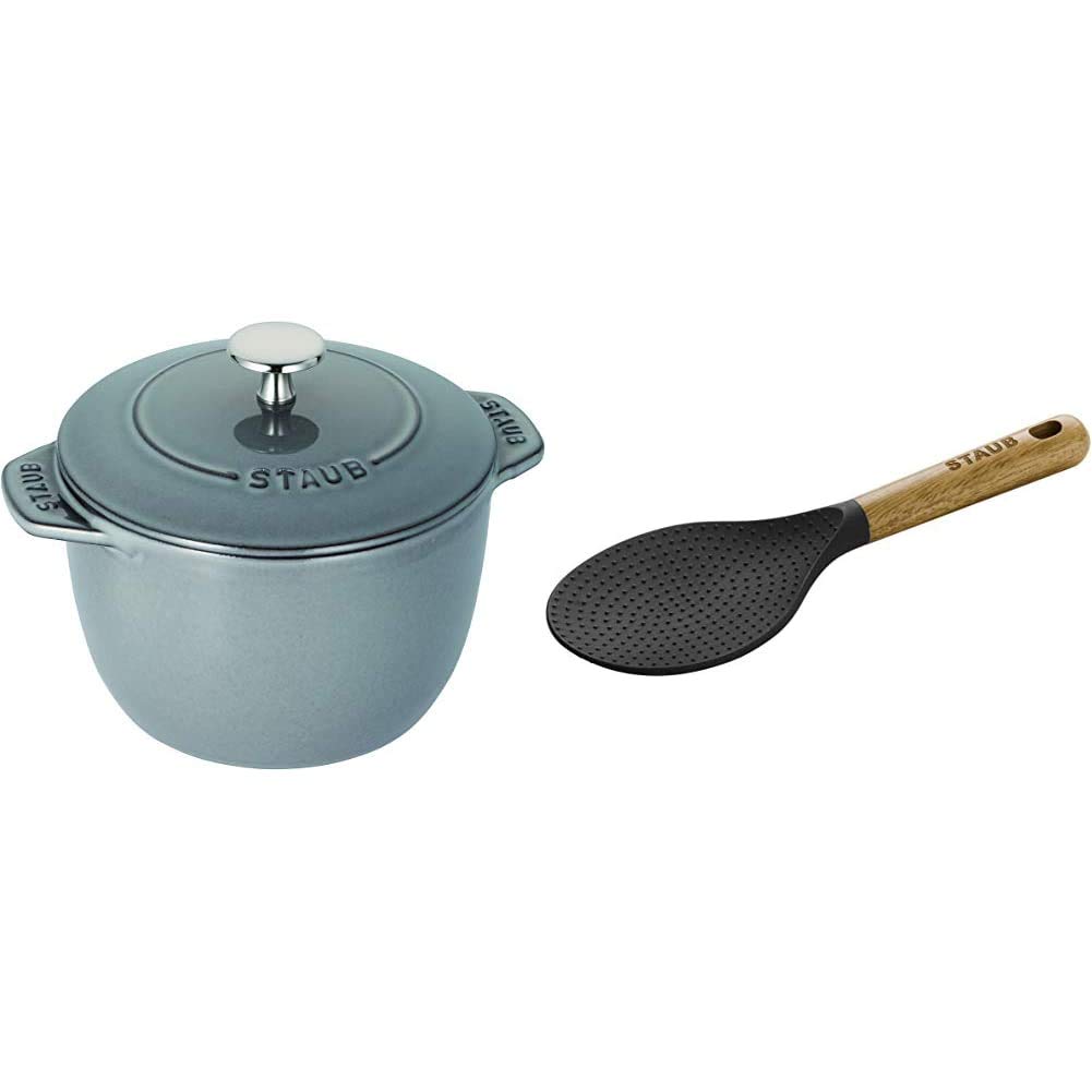 Amazon｜staub ストウブ 「 ラ ココット de GOHAN グレー M 16cm