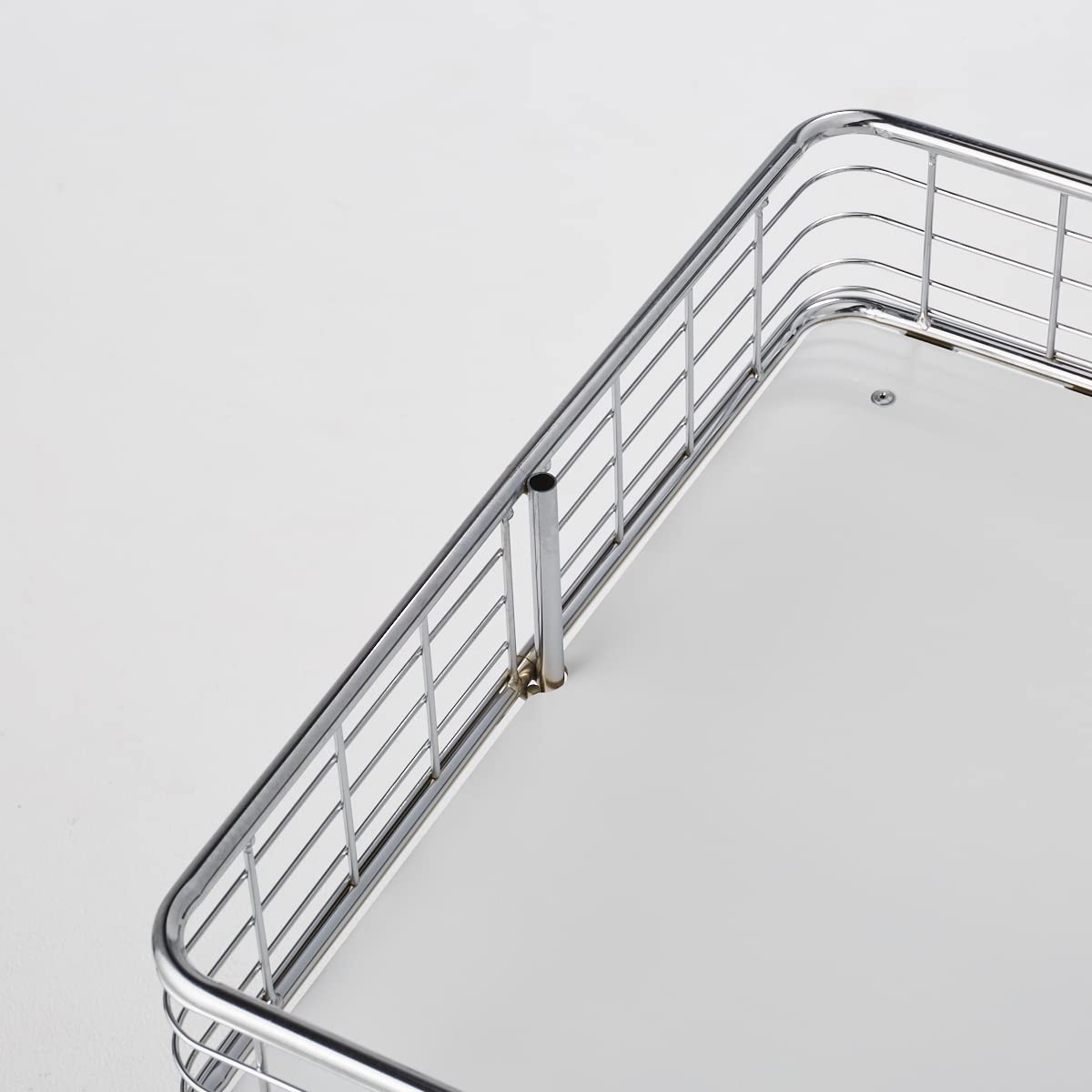 Amazon.co.jp: 折りたたみワゴン クローム W90cm 1台 耐荷重50kg