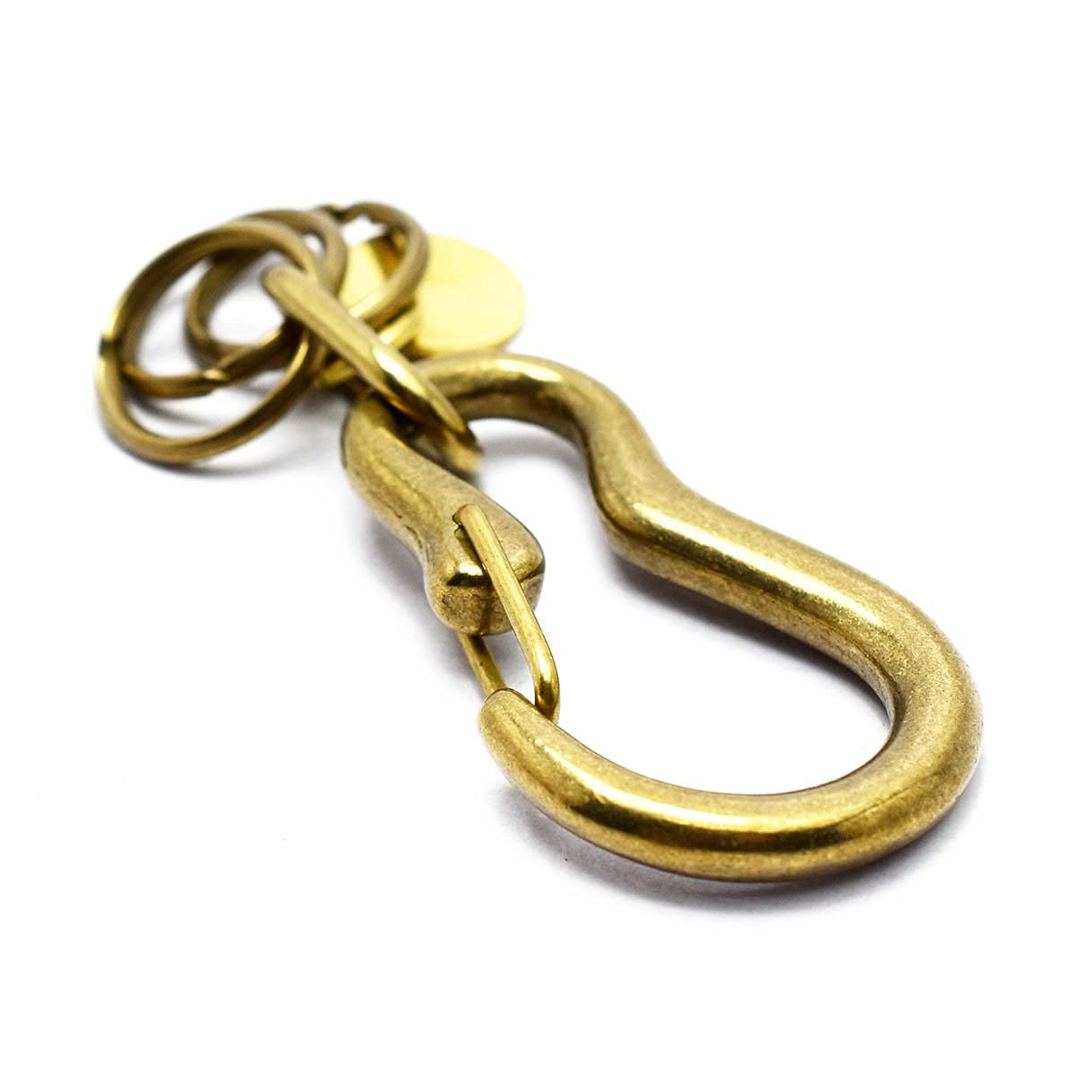 Amazon | [CHAOS] 国産 真鍮 カラビナキーフック キーホルダー ブラス