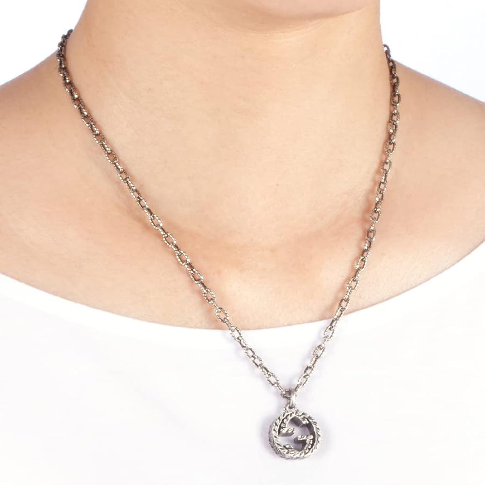 Amazon | [グッチ] Gucci メンズ シルバー ネックレス インター