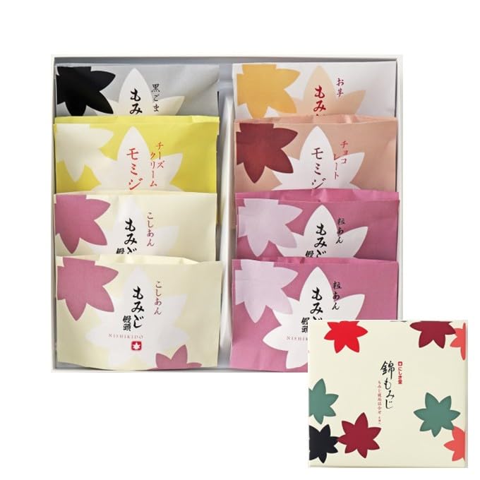 Amazon.co.jp: にしき堂 広島銘菓 もみじ饅頭詰合せ 錦もみじ 8個入