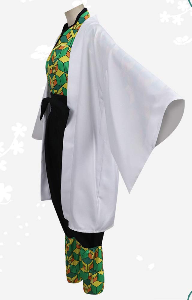 Amazon.co.jp: 鬼滅の刃 錆兎コスプレ衣装6点セット 狐面仮面付 お面付