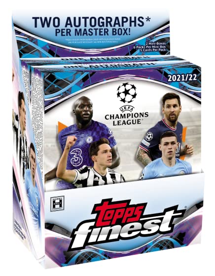 Amazon.com : Topps 2021/22 Finest UEFA Champions League Soccer Box