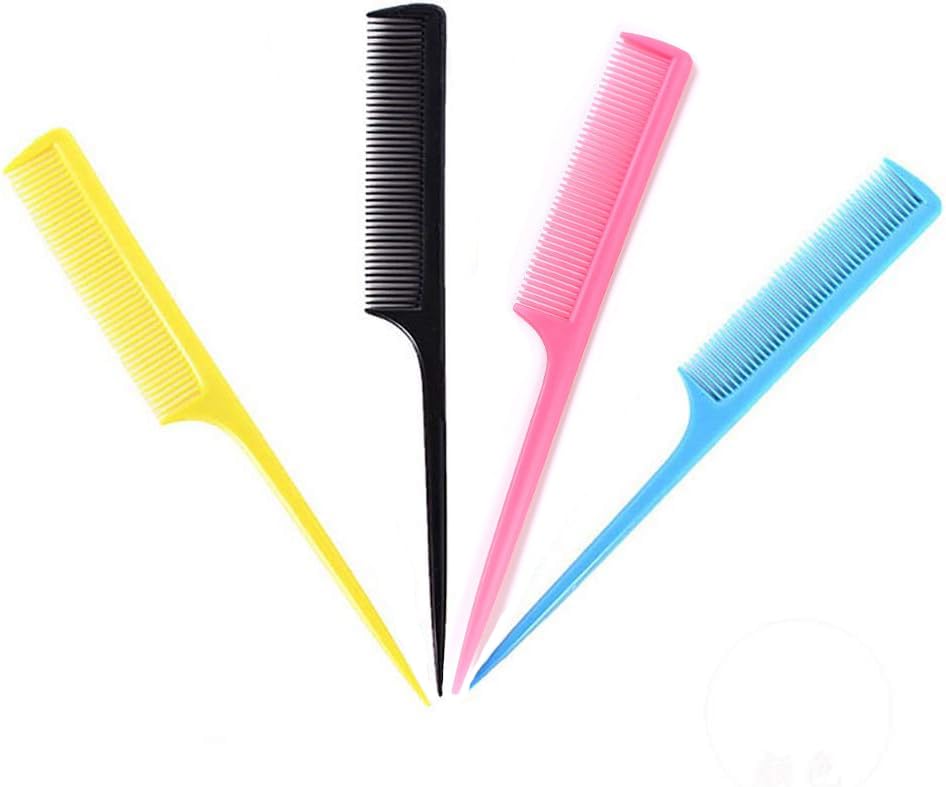 Amazon | 100本 コームプラスチックハンドルからかうコームプロの