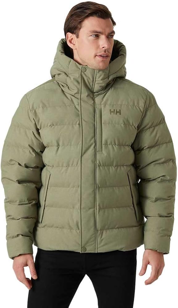Helly-Hansen Men's Alby Puffy Jacket, 421 Lav Green Melange, Small