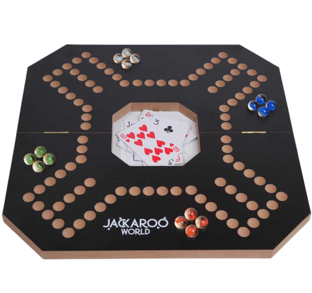 Amazon | Jackaroo ボードゲーム 2~4人用カードとビー玉ボードゲーム