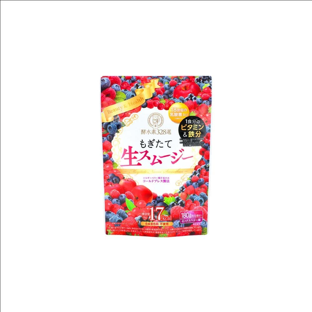Amazon | もぎたて生スムージー 酵水素328選 180g/1袋 (単品) | 酵水素