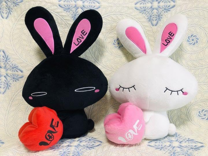 Amazon.co.jp: 大塚愛 LOVEちゃん うさぎ ぬい 白うさぎ 黒うさぎ Y0ZU