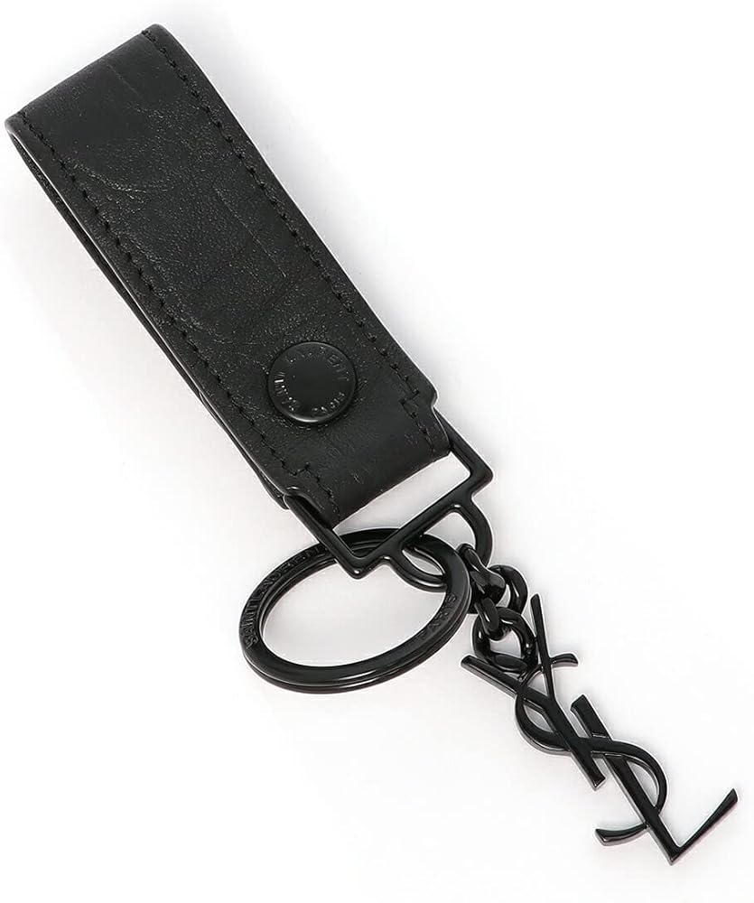 Amazon.co.jp: [サンローランパリ] キーリング キーホルダー ブラック