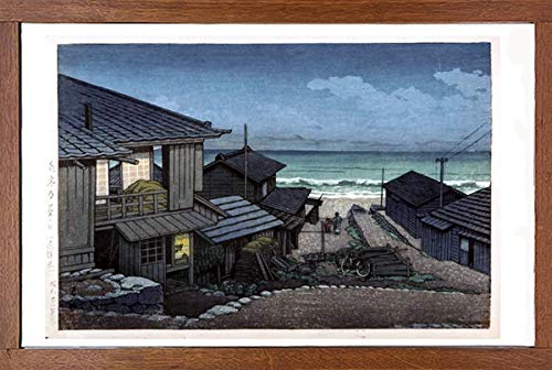 Amazon.co.jp: 川瀬巴水 版画 水木乃曇り日 昭和二十一年 56x41.5cm