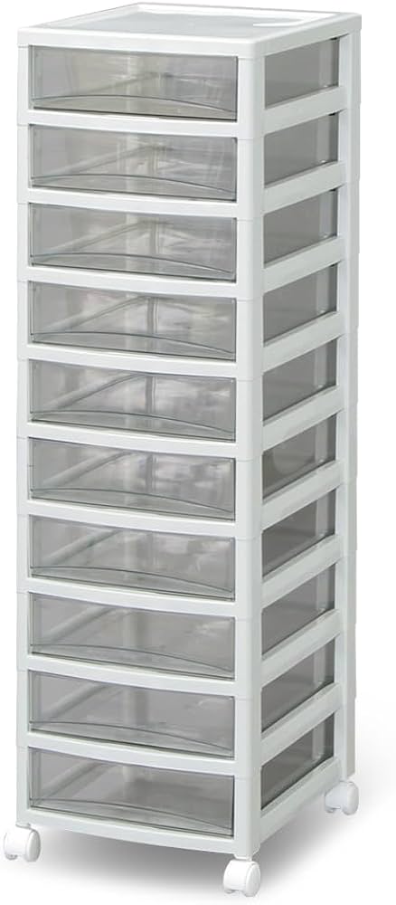 Amazon | 【中型10段】アイリスオーヤマ レターケース 引き出し段数