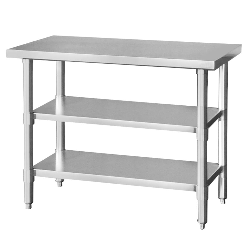 Amazon.co.jp: ステンレス 作業台 3段 業務用 調理台 厨房 900×450×800