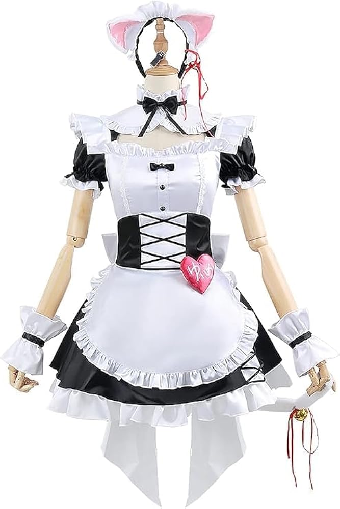 Amazon.co.jp: [魔法COS屋]椎名唯華 コスプレ メイド服 しいなゆいか