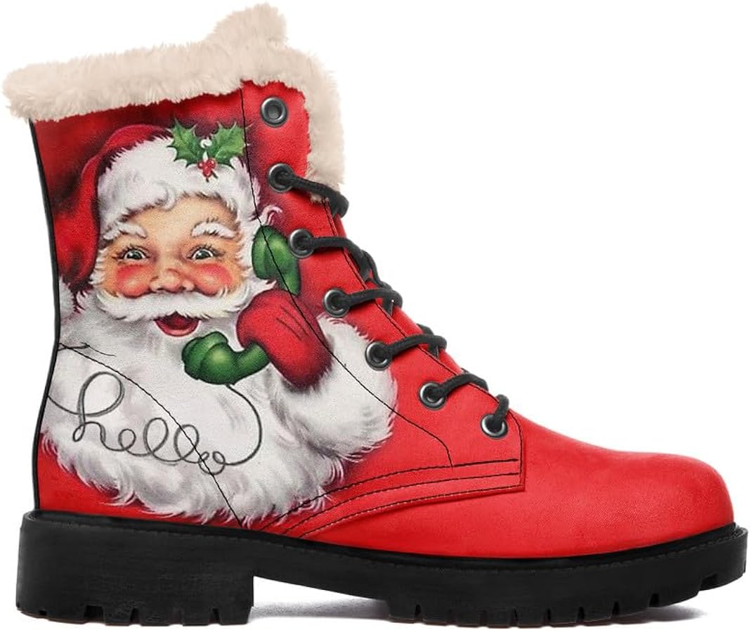 Amazon.com | coolcustomize Womens Winter Boots,Custom Christmas