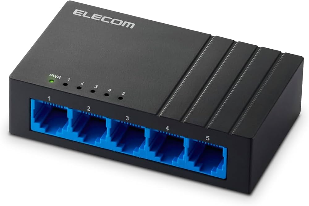 Amazon.co.jp: エレコム スイッチングハブ ギガビット 5ポート AC電源