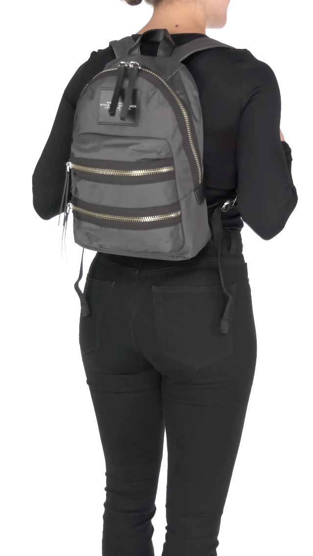 Amazon.com: Marc Jacobs The Biker Nylon Medium Backpack Dark