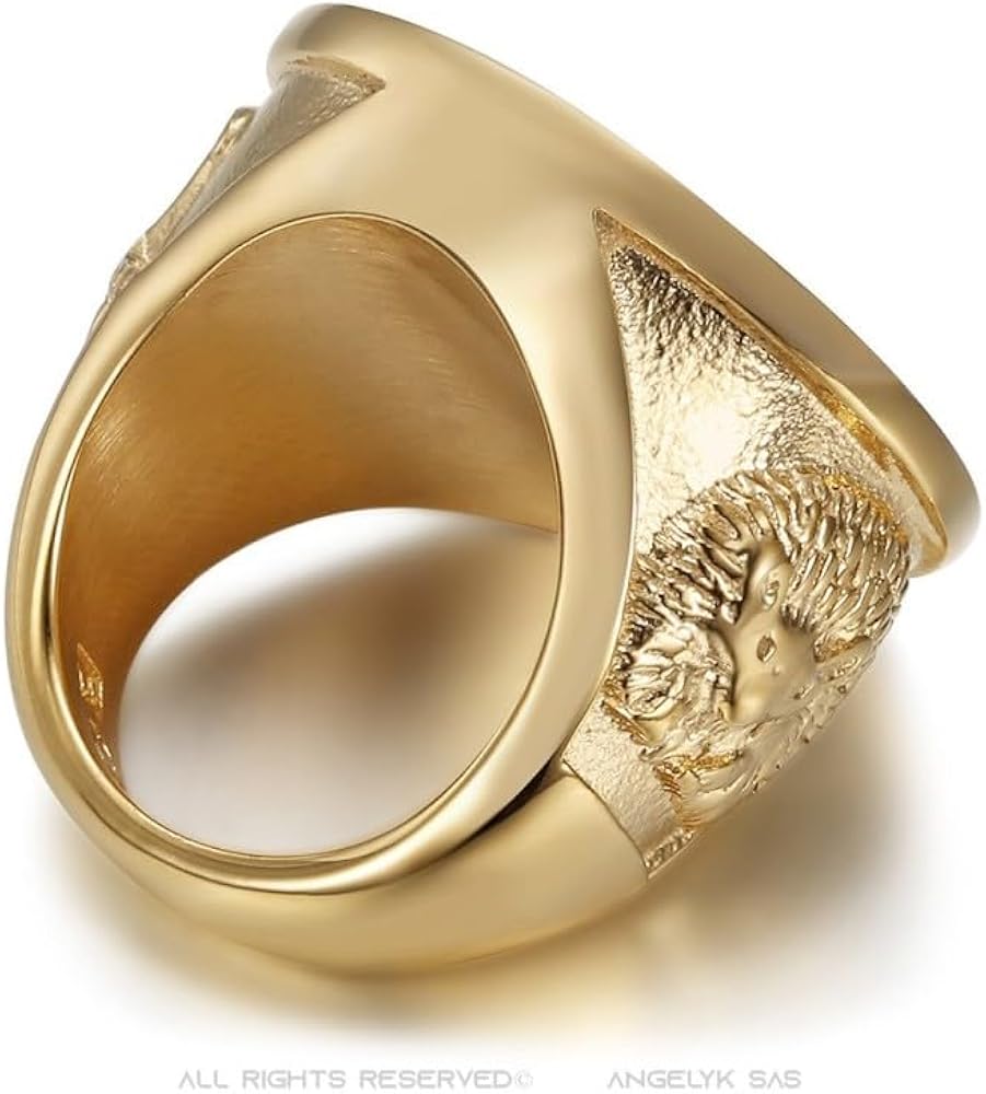 BOBIJOO Jewelry - Anello da uomo zingaro in acciaio inossidabile