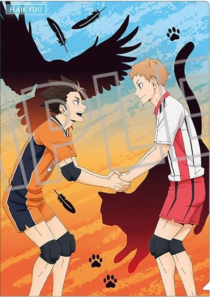 Amazon.co.jp: ハイキュー クリアファイル 西谷夕 烏野 夜久衛輔 音駒