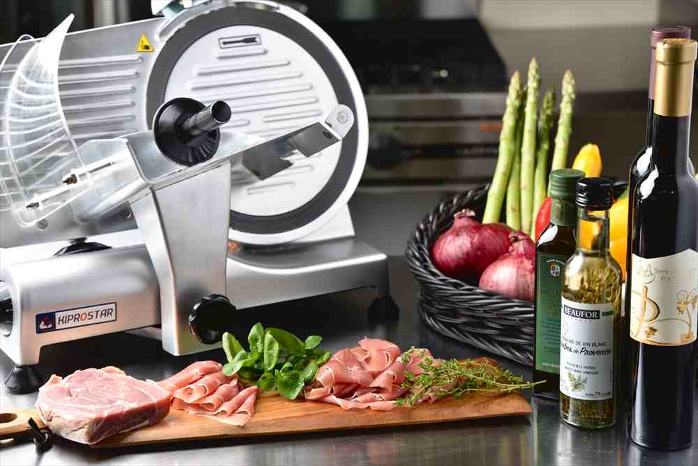 Amazon | 業務用 ミートスライサー 電動 肉スライサー【回転刃300mm