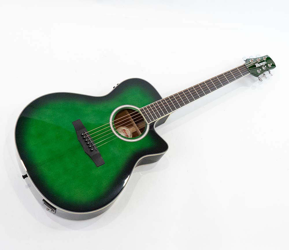 Amazon | MORRIS R-011 FBU (ファインブルー) エレアコギター ソフト