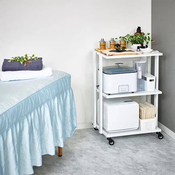 Amazon.co.jp: 大型 ガラスワゴン 3段 幅58.5×奥行42×高さ82.5cm