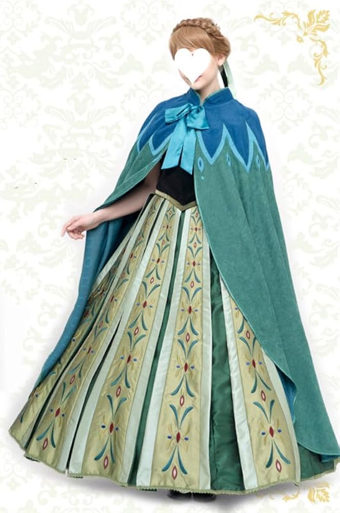 Amazon.co.jp: [900] アナと雪の女王 戴冠式 ケープ コスプレ 衣装