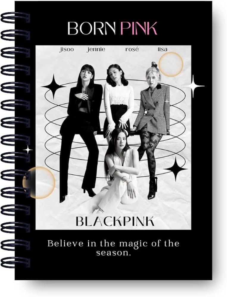 Handmade BlackPink Born Pink Notebook Diary | 160 Ruled Pages | 4