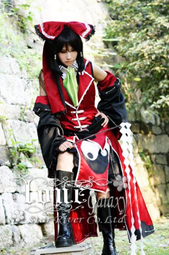 Amazon.co.jp: 東方 紅魔城伝説 博麗霊夢 風 コスプレ 衣装 yy240