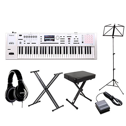 Amazon | Roland FA-06-SC シンセサイザー 限定ホワイト 61鍵盤 自宅