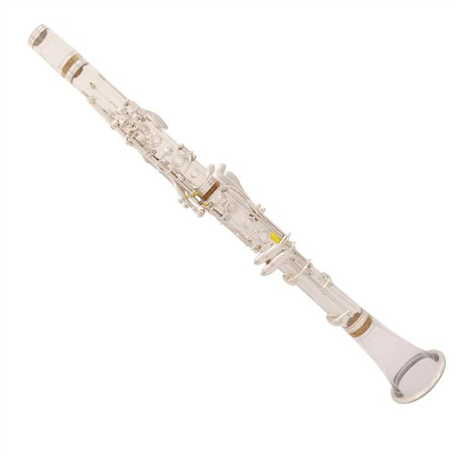 Amazon | 銀メッキ 17 キー Bb クラリネット耐久性のあるアクリル透明