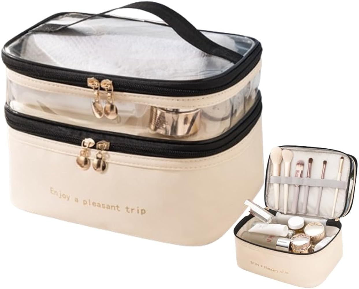 Amazon.co.jp: FLORPERRY メイクボックス 化粧ポーチ メイクポーチ