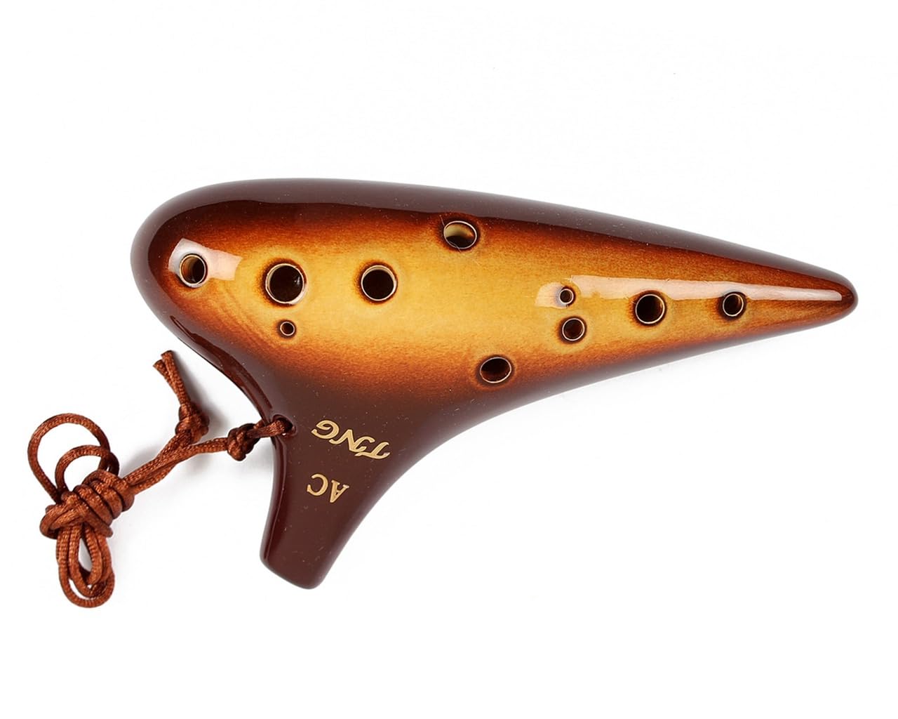 Amazon | TNG オカリナ 楽器 シングル [ 12穴 / アルト/窯変釉イエロー