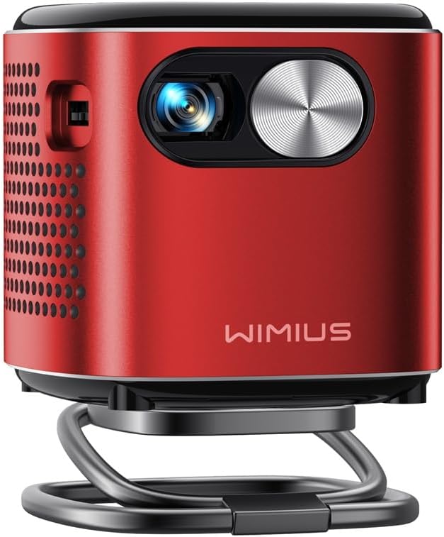 Mini Projector with Rechargeable Battery, Wimius Q2 Pocket