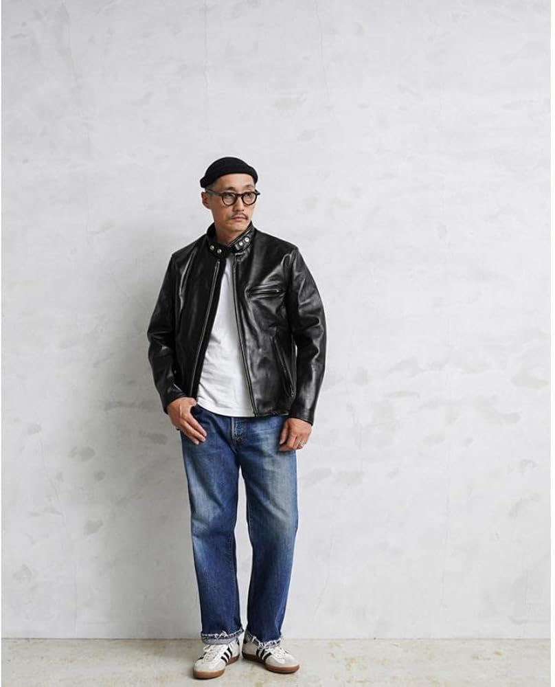 Amazon.co.jp: Schott ショット USA LINE 641HH ホースハイド シングル