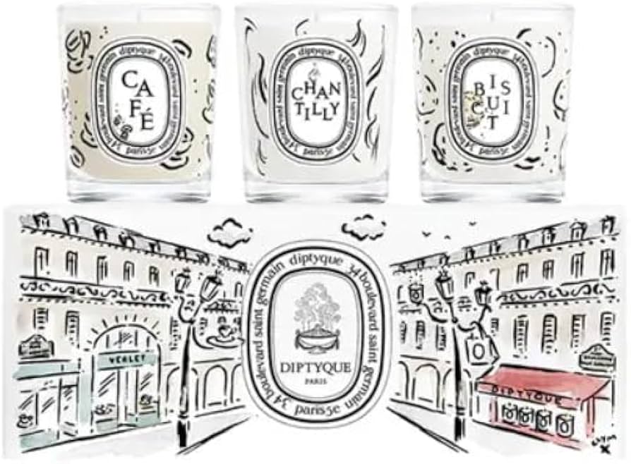 Amazon.co.jp: DIPTYQUE カフェベルレットキャンドルセット、ホワイト