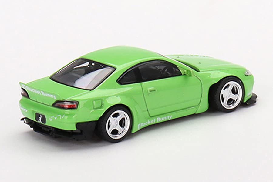 Amazon | MINI GT 1/64 Pandem ニッサン シルビア (S15) グリーン (右