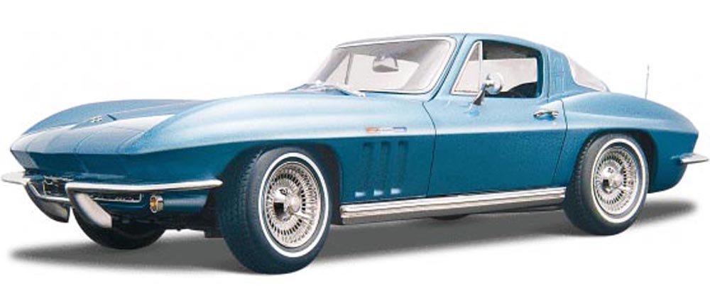 Amazon | 1965 Chevrolet Corvette Blue 1/18 Diecast Model Car by