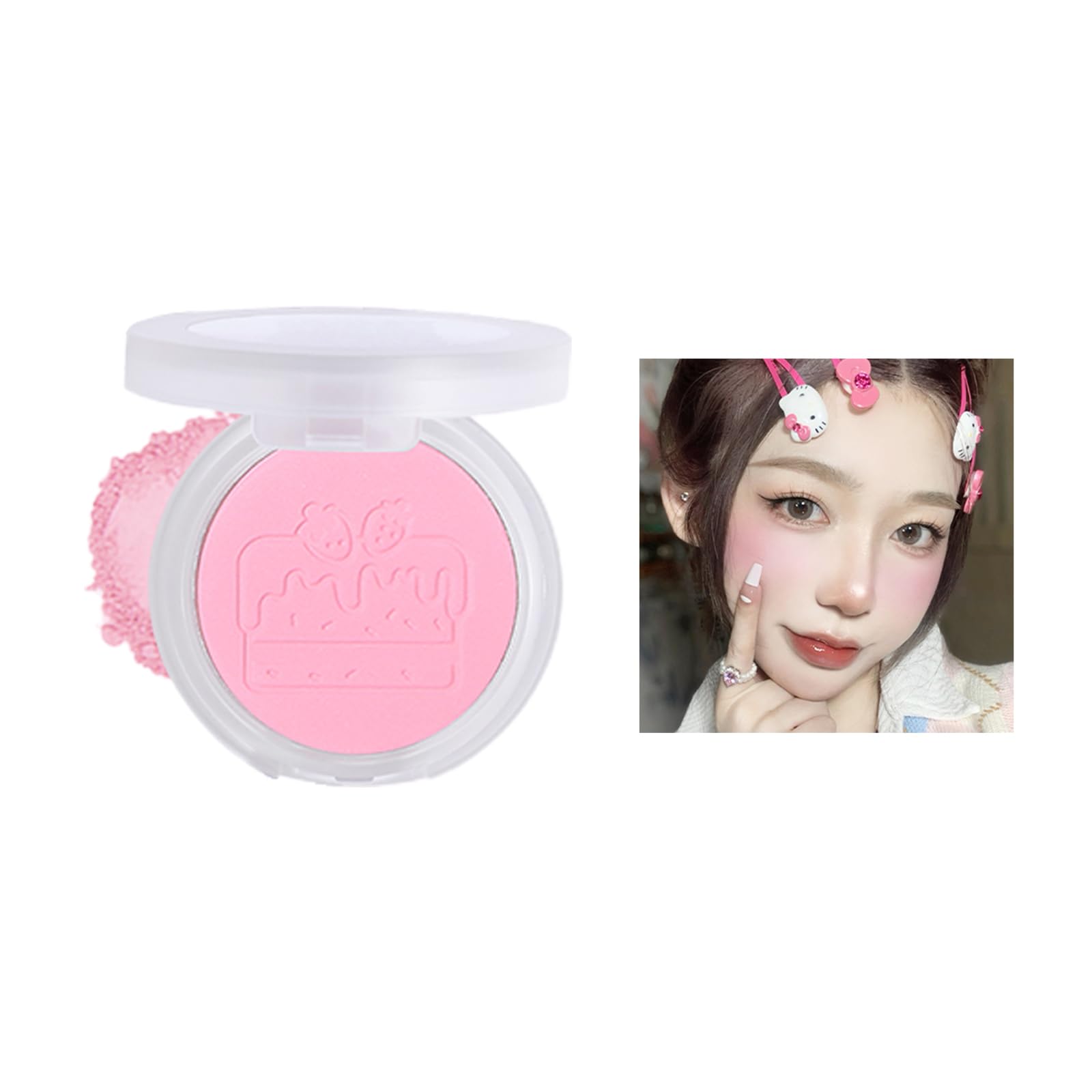 Amazon | jill leen. 単色チーク アイシャドウ チーク 3g 単色 チーク