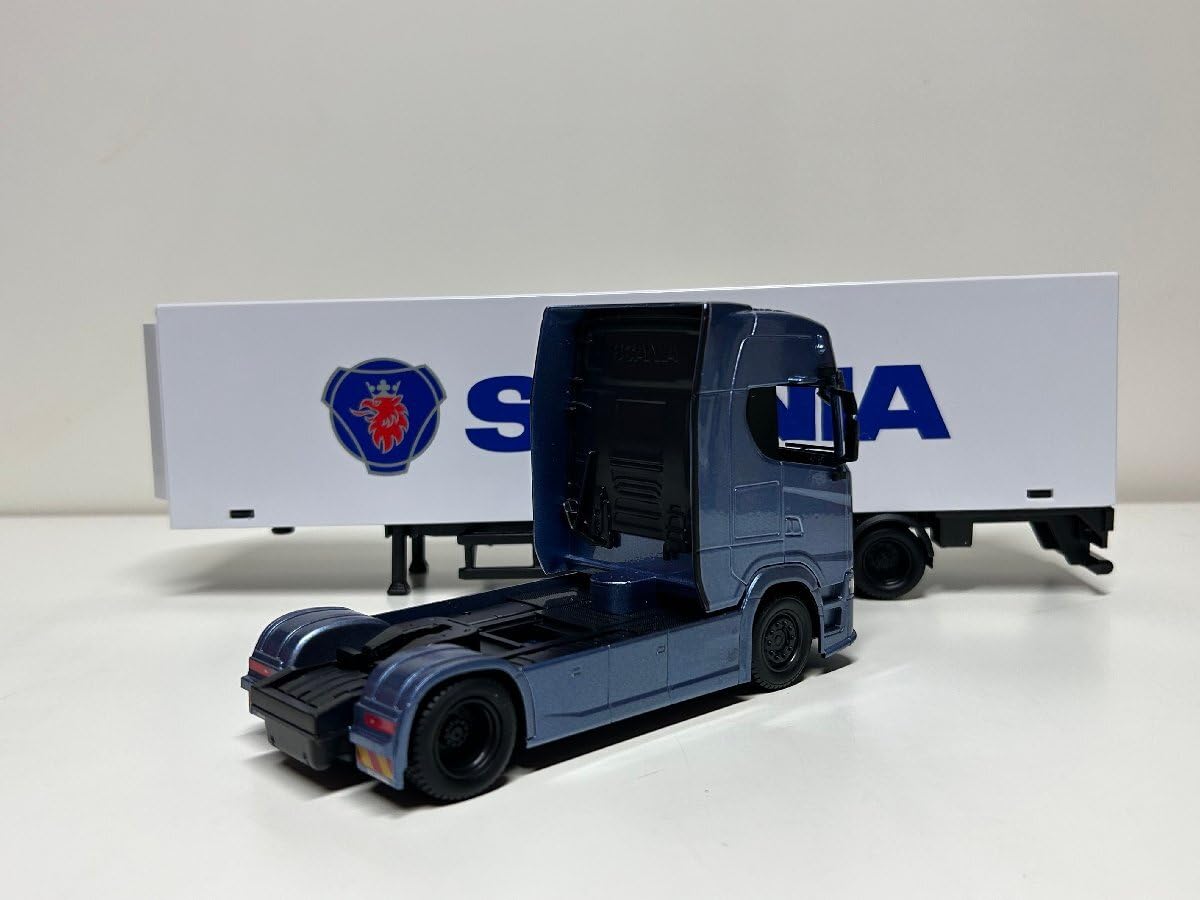Amazon | burago 1/43 SCANIA 730S HIGHLINE CAB コンテナトレーラー