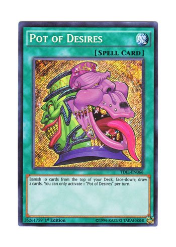 Amazon.co.jp: 遊戯王 英語版 TDIL-EN066 Pot of Desires 強欲で貪欲な