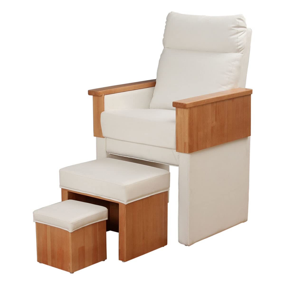 Amazon.co.jp: フットハイチェアキング 3点セット ホワイト ネイル