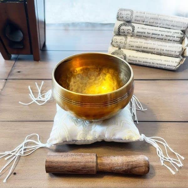 Amazon.co.jp: シンギングボウル おりん セット ネパール 手打ち シ