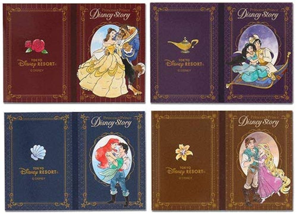 Amazon.co.jp: ディズニープリンセス メモ 4個セット 東京ディズニー