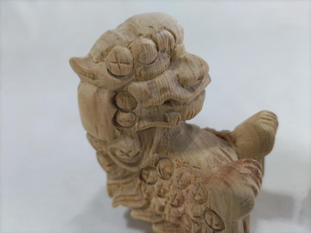 獅子鼻】1.5寸 社寺仏閣、山車、屋台、神殿、だんぢり彫刻 1組（2体