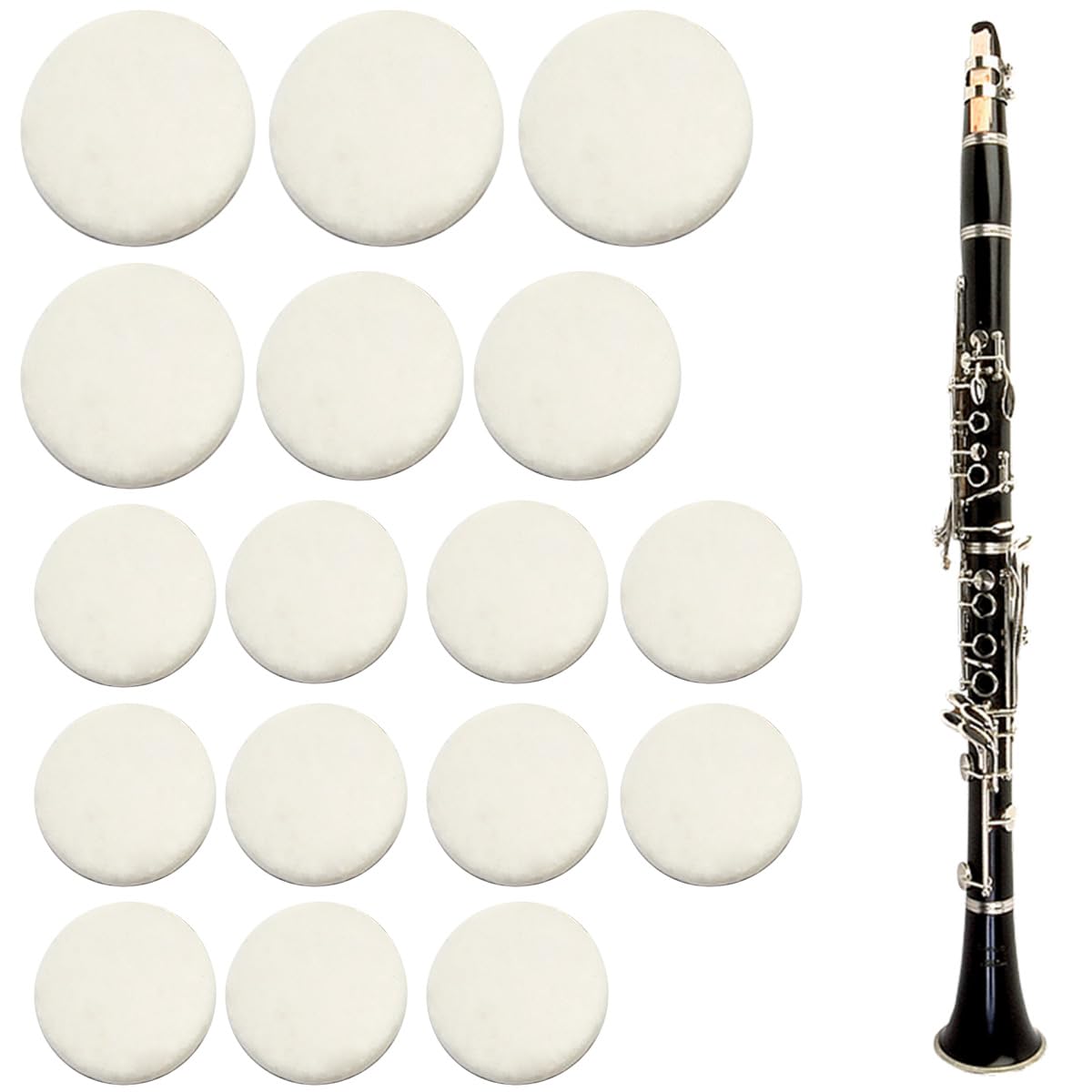 Amazon | B♭クラリネット タンポ 上管 下管 6個セット 天然フェルト